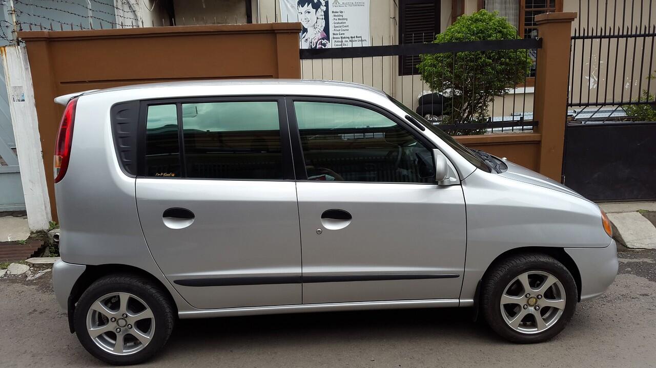 WTS DIJUAL CEPAT HYUNDAI ATOZ GLS A/T 2003 WARNA SILVER KILOMETER SUPER RENDAH (40RB)