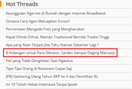 &#91;SERAM GAN&#93; 8 Hidangan untuk Para Diktator, Sarden Sampai Daging Manusia