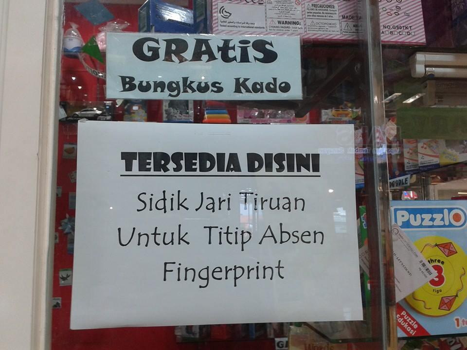 Sebetulnya sidik jari tiruan untuk Titip Absen itu boleh nggak gan?