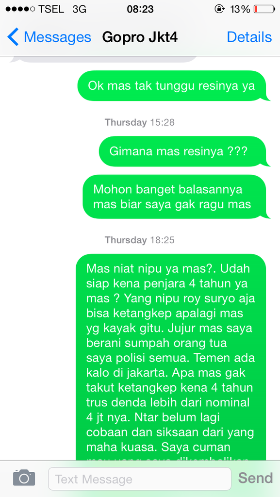 mohon tolong bantuin nangkep/nangkap ini penipu jalanankutu