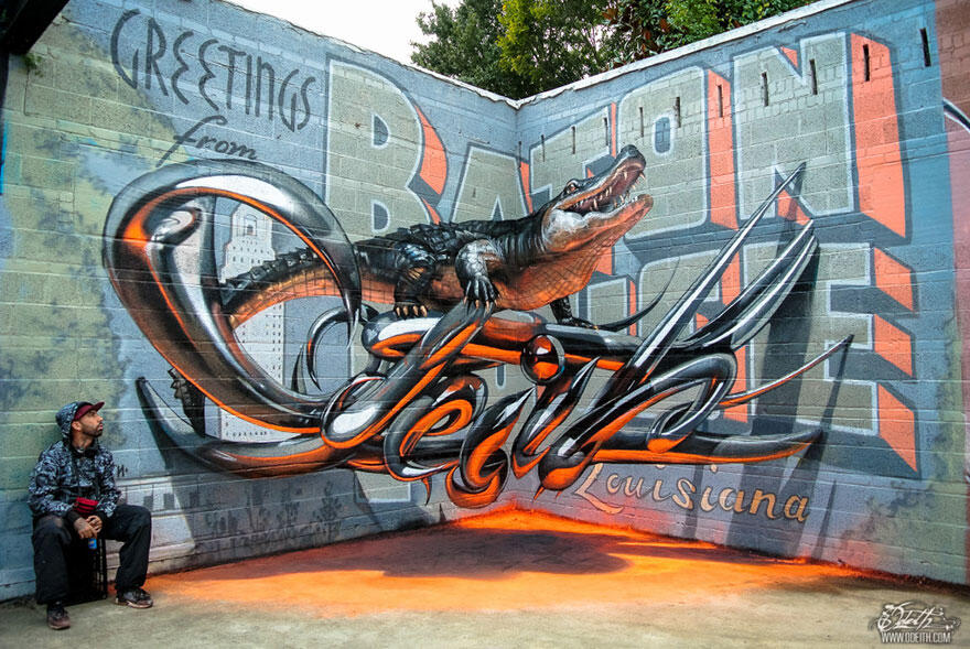 Graffiti 3D Melayang ini bakal bikin agan bilang &quot;wow&quot;