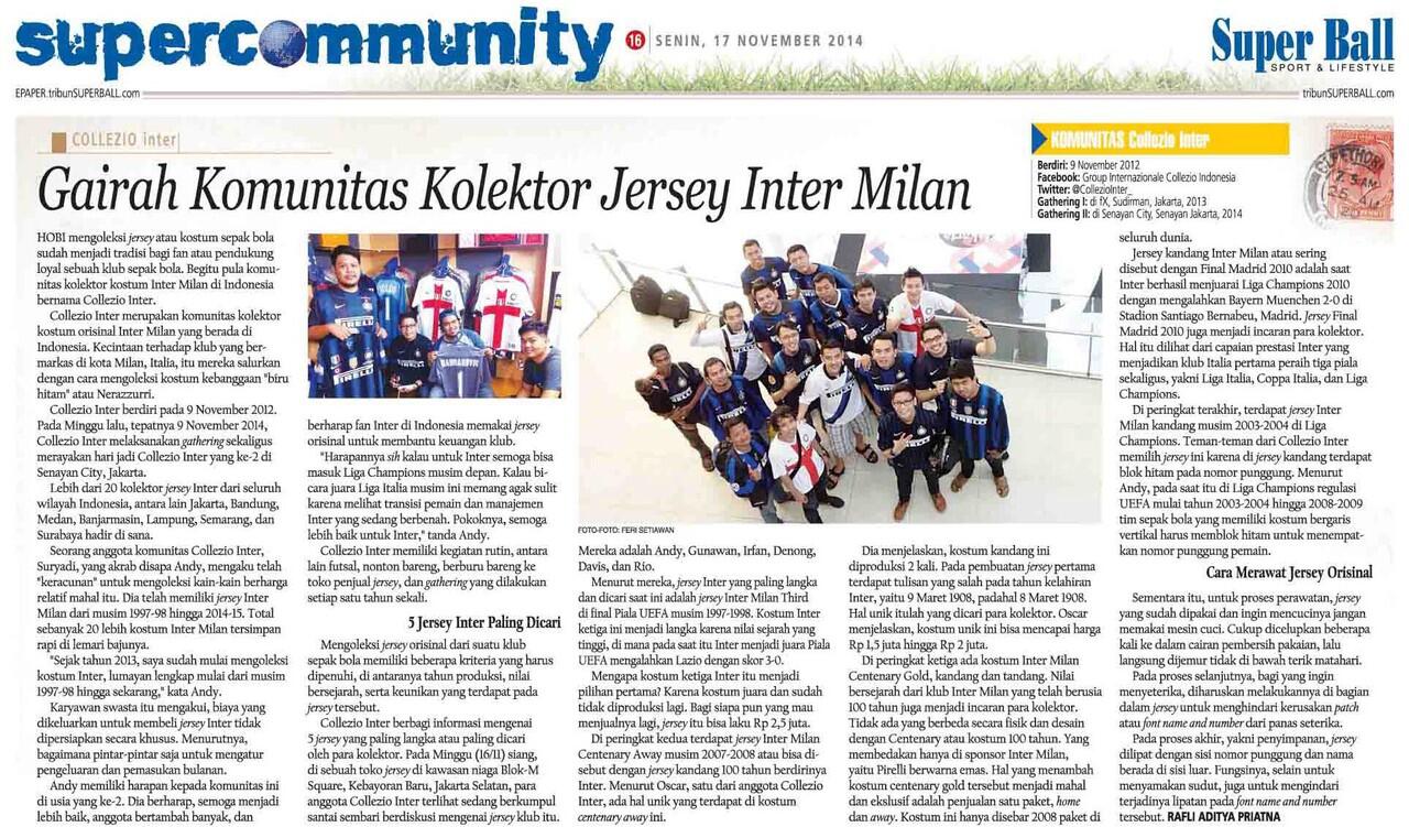 Koleksi Jersey Langka Jadi Investasi by Collezio Inter