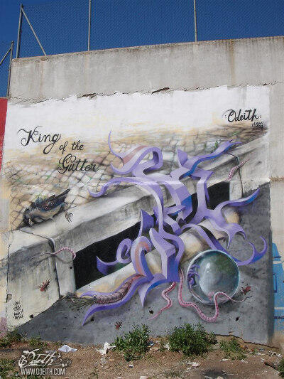 Keren! Gambar Grafiti dengan Efek 3 Dimensi
