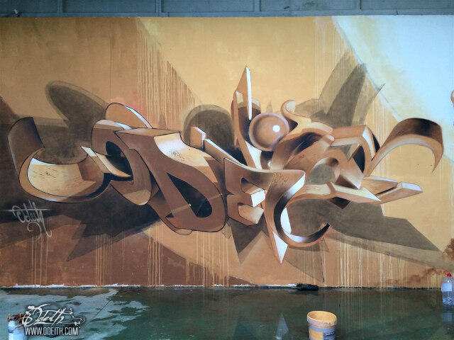 Keren! Gambar Grafiti dengan Efek 3 Dimensi