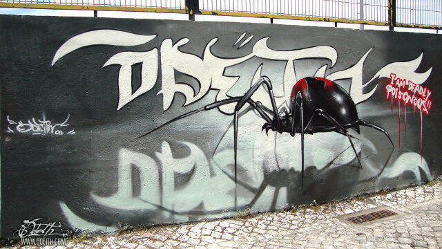 Keren! Gambar Grafiti dengan Efek 3 Dimensi