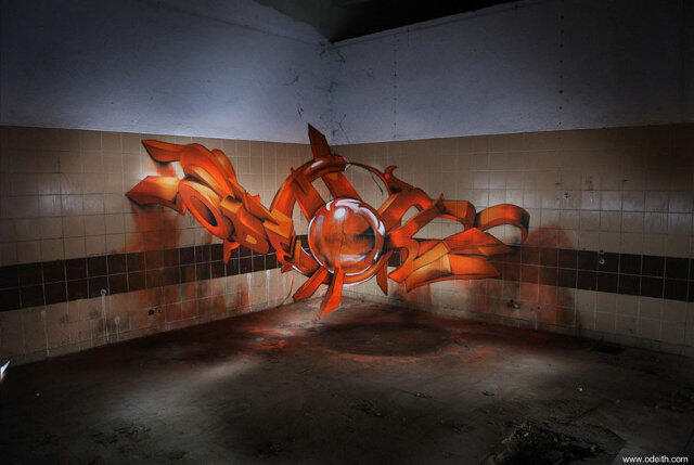 Keren! Gambar Grafiti dengan Efek 3 Dimensi