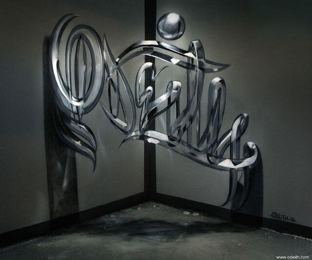 Keren! Gambar Grafiti dengan Efek 3 Dimensi