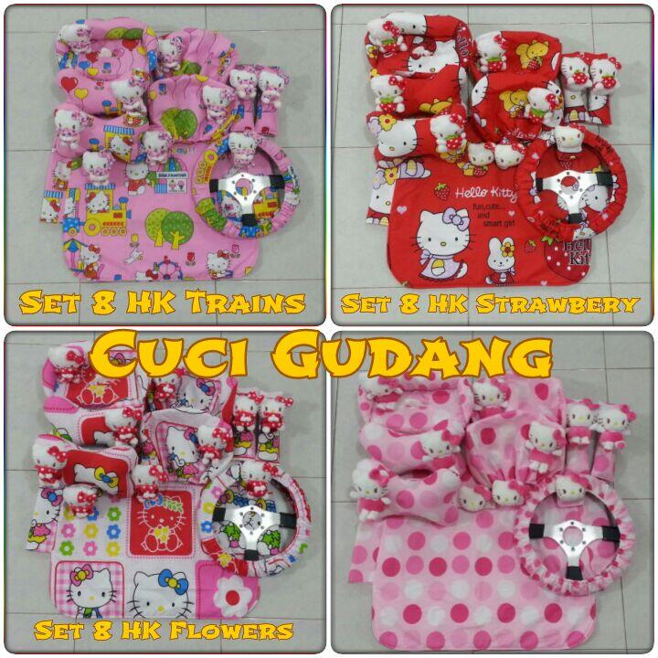 Terjual AKSESORIS MOBIL HELLO KITTY POOH dll SARUNG 