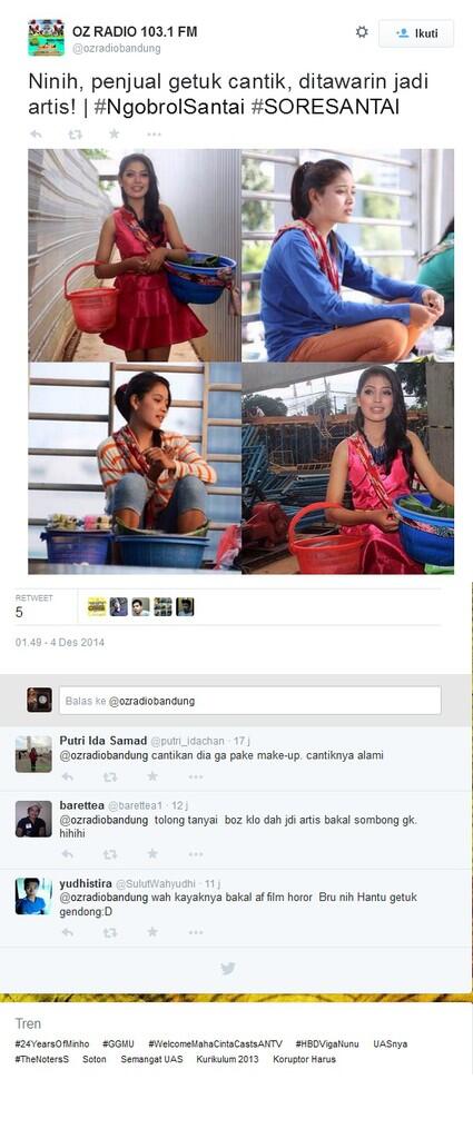 5 Perubahan Ninih, si Cantik Penjual Gethuk Setelah Terkenal