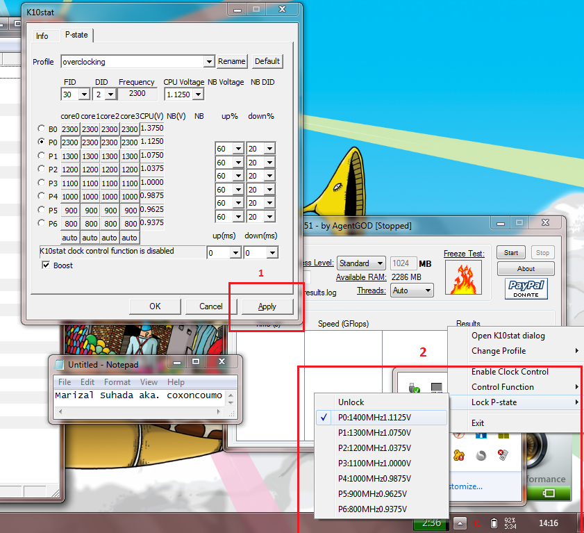 &#91;NOTEBOOK&#93; ASUS A43TA - A guide for overclocking + undervolting AMD A6-3400(llano)