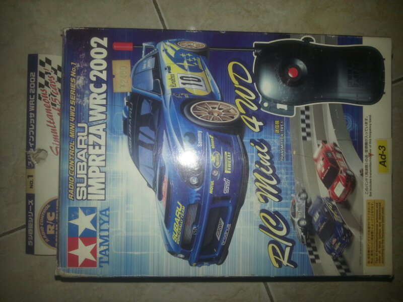 Jual Tamiya Mini 4WD RC (Chassis TR 1) Subaru Impreza WRC 2002