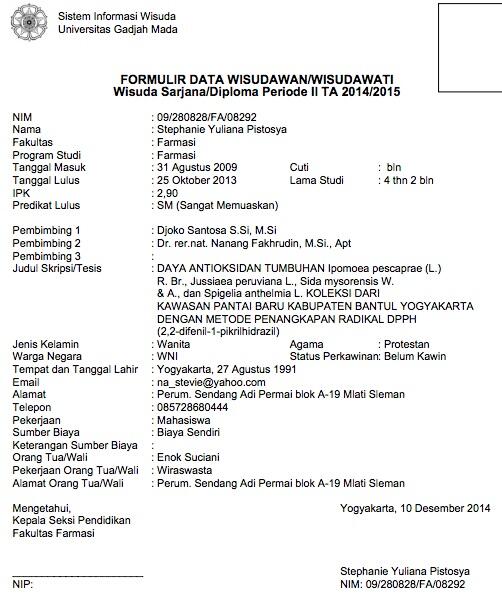 STEPHANIE YULIANA PISTOSYA (Calon Koruptor) belum Lulus di UGM aja udah jadi PENIPU