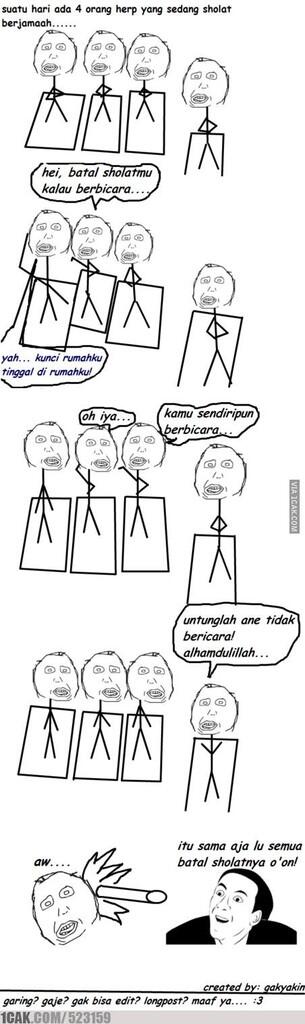 (No SARA) kejadian unik yang sering terjadi di mesjid
