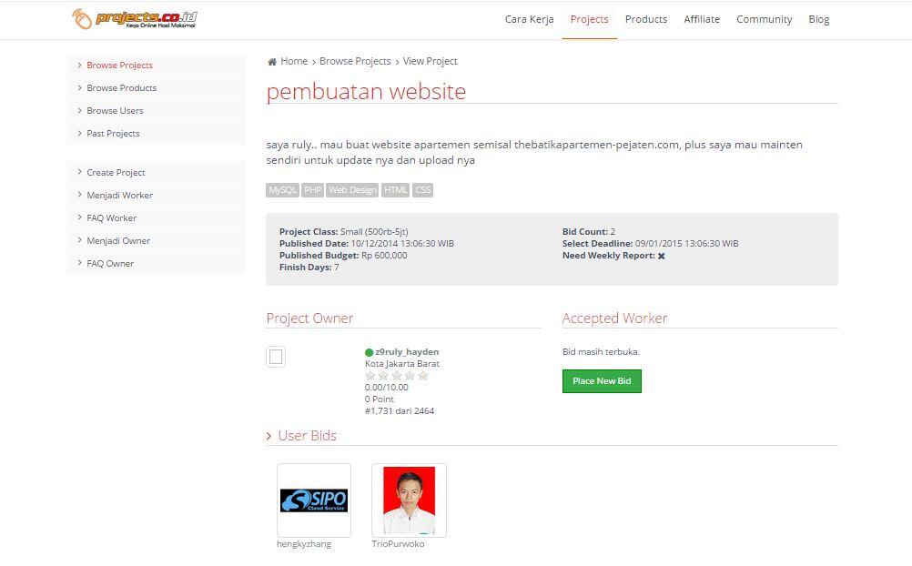 &#91;LOWONGAN FREELANCE&#93; Pembuatan website 