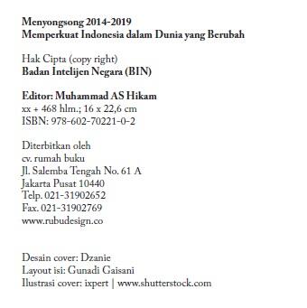 (buku) Menyongsong 2014-2019 : Memperkuat Indonesia Dalam Dunia Yang Berubah