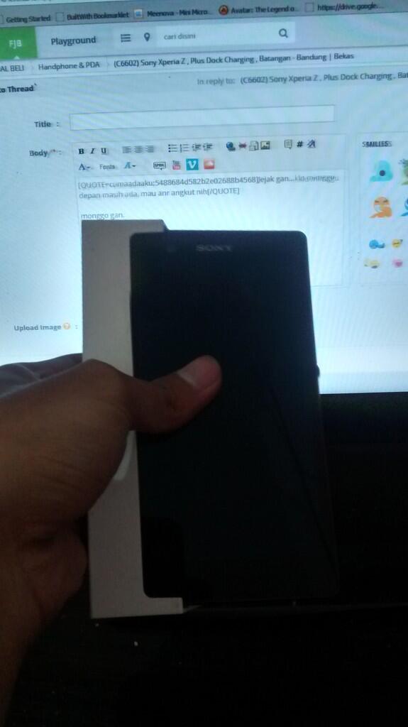 (C6602) Sony Xperia Z , Plus Dock Charging , Batangan - Bandung | Bekas