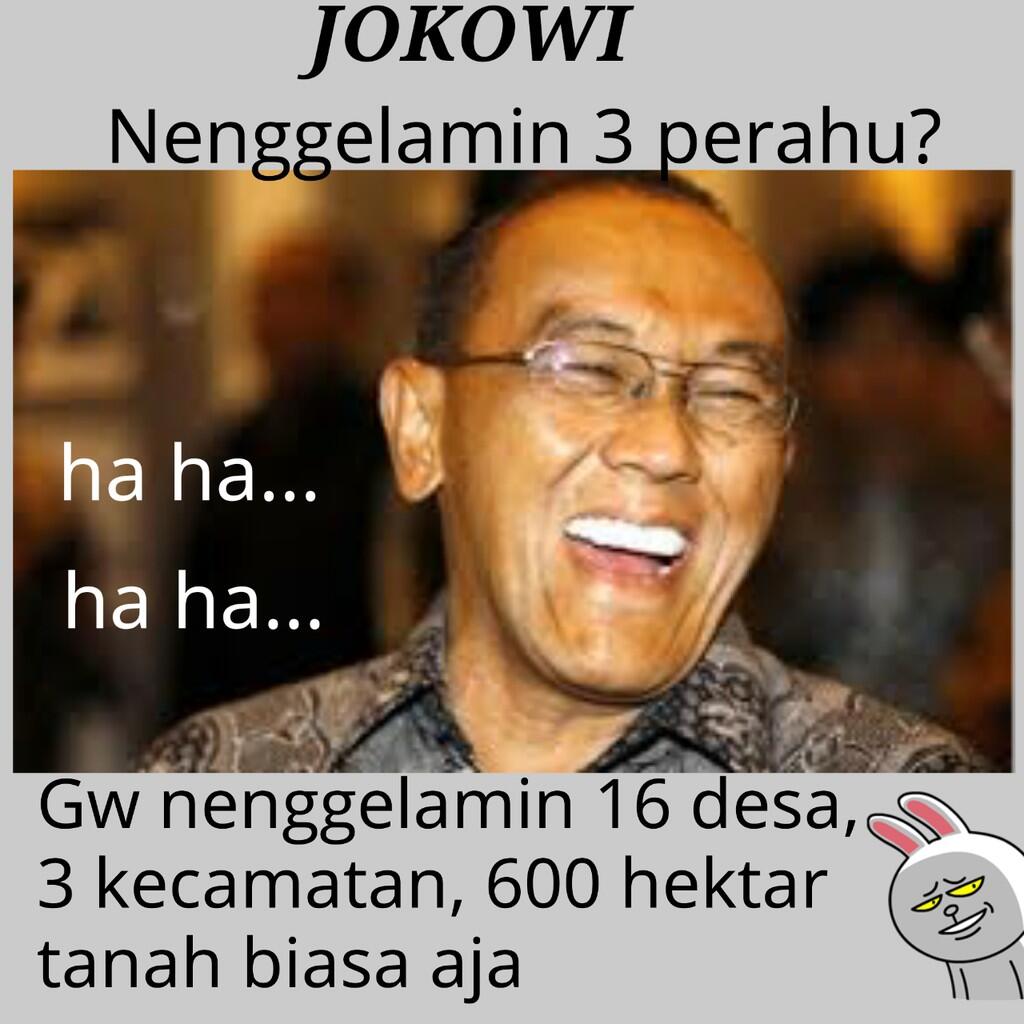 Meme Jokowi Cuma Tenggelamkan 3 Kapal Ical Bisa Tenggelamkan 16