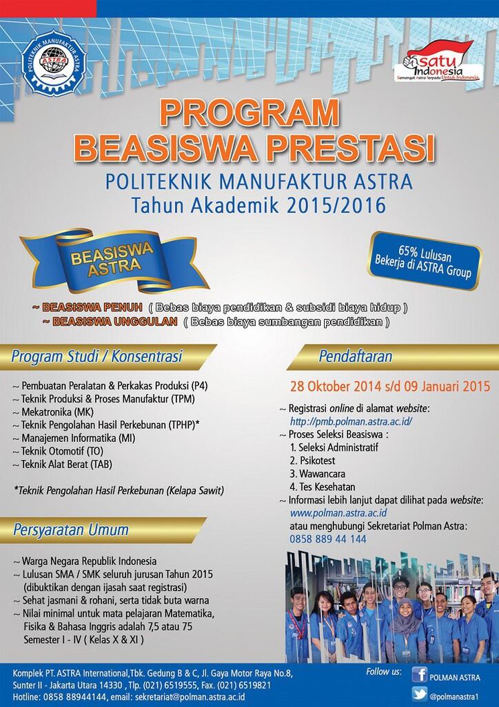 Beasiswa Prestasi Astra Demi Anak Bangsa