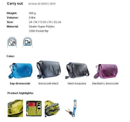 Carrier Deuter Original Sale !!!