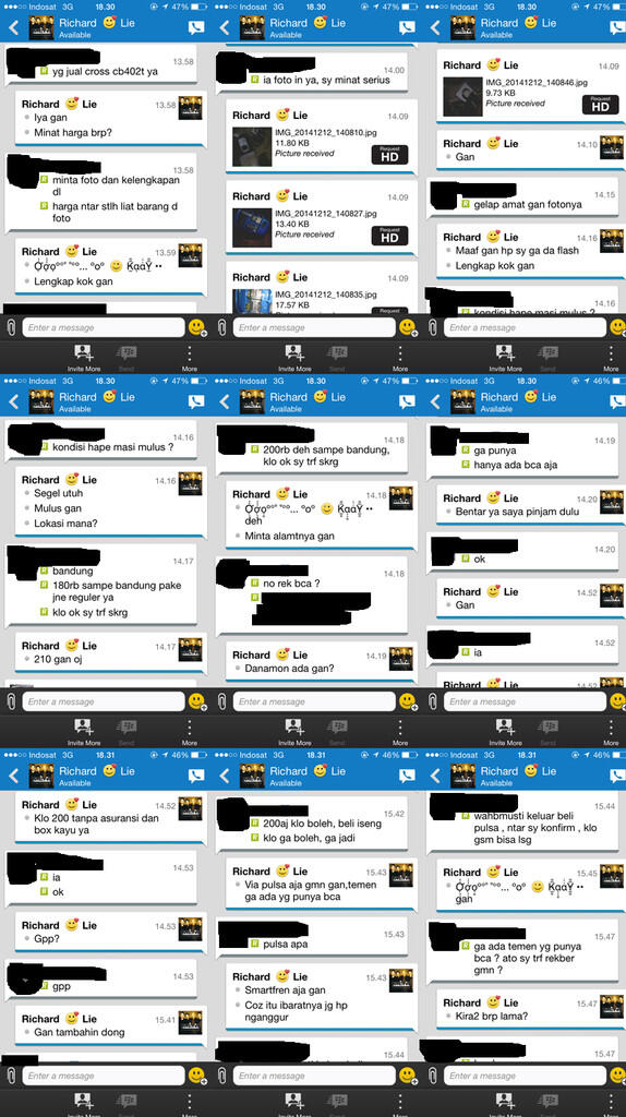 PENIPU !! richard.k97 , 08813680658 , 085745818585 , pin 7cbe4ecc richard kurniawan