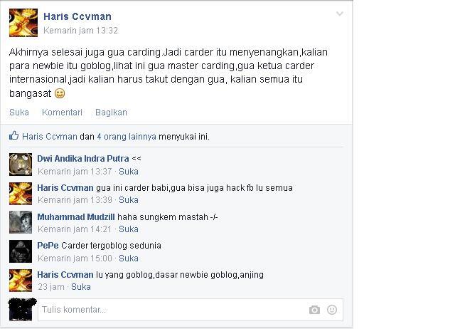 &#91;HOT&#93; Carder ini akan di tangkap polisi