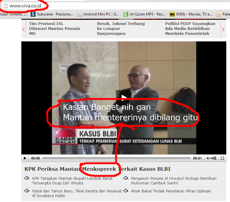 Kasian Amat nih gan Mantan Menteri...