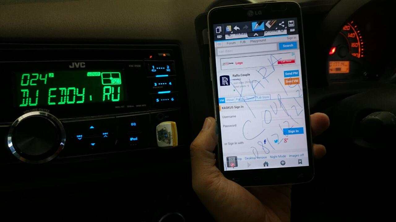 WTS: Head Unit Double Din JVC Honda Brio free ongkir kemana saja.