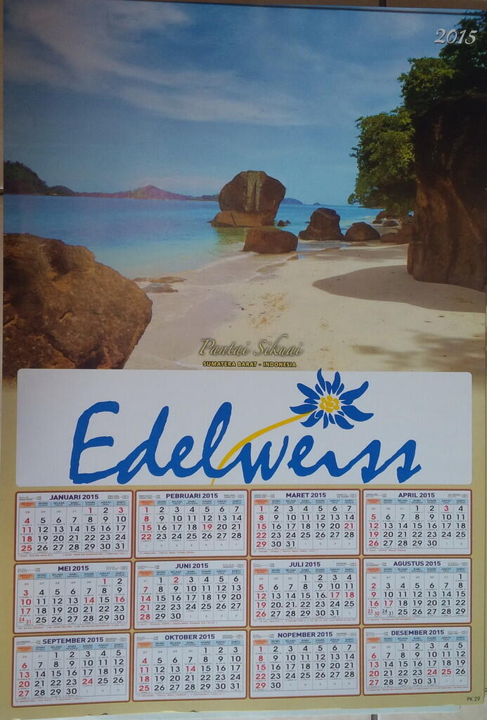 KALENDER FOR EDELLOVERS  EDELWEISS MASSAGE-KELAPA GADING 