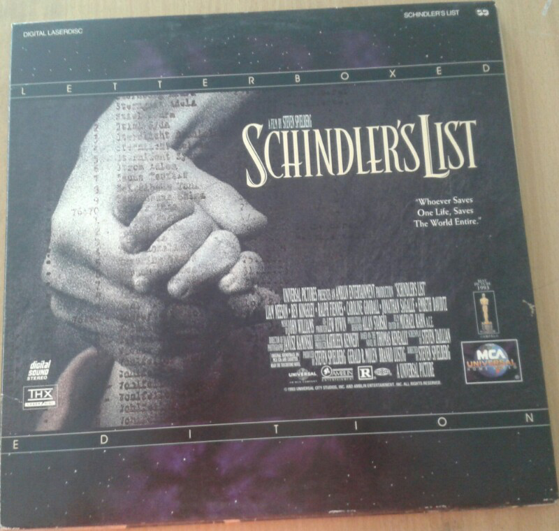 LaserDisk Schindler's List