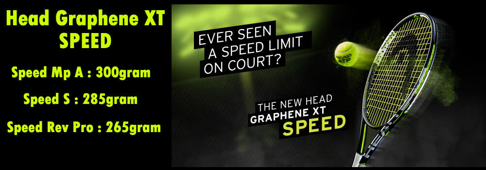 NEW HeAd GRAPHENE sPeEd XT MidpLuS 300 MPA aDApTivE sTrinG PaTTeRn 16 x 19 & 16 x 19