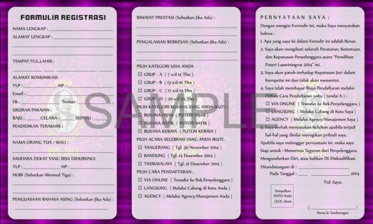 PEMILIHAN PUTERI LASMININGRAT 2014 DAN GARUT FASHION WEEK 2015