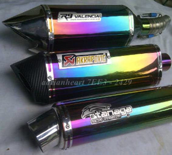 Terjual RACING MUFFLER TERLENGKAP !! Knalpot Motor Moge 