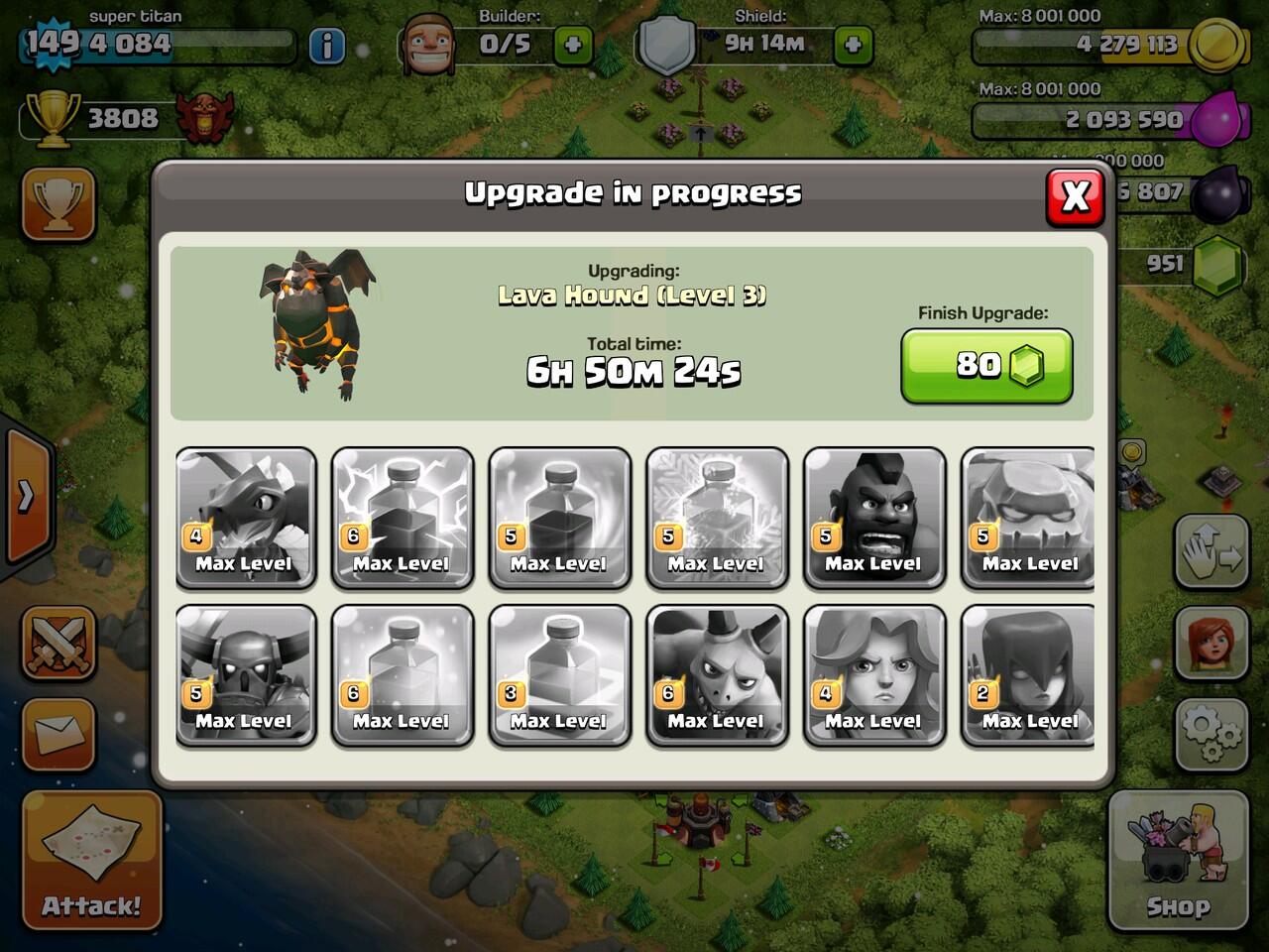 Dijual id COC....TH 10.. DEFF MAX..Level 149