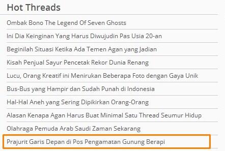 Beberapa Fakta Tentang Pos Pengamatan Gunung Api di Indonesia - Prajurit Garis Depan