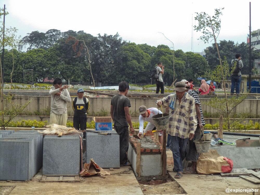Ini Dia Progress Alun-Alun Kota Bandung Yang Akan Dibuat WOW