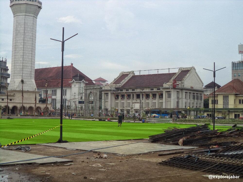 Ini Dia Progress Alun-Alun Kota Bandung Yang Akan Dibuat WOW