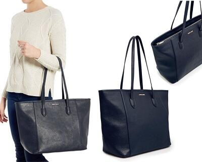 MNG: Touch Saffiano Leather Tote Bag NAVY ONLY :) JUAL CEPAT sebelum off liburan :D