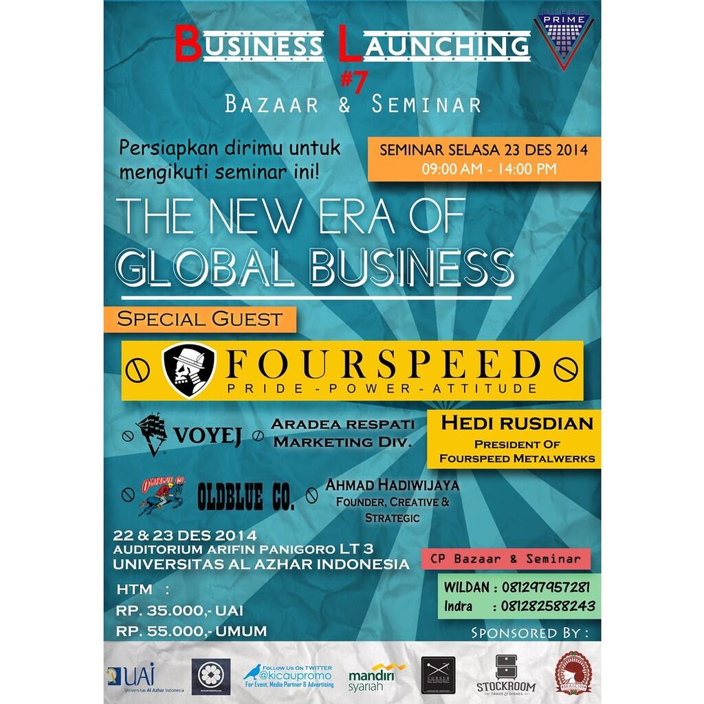 EVENT Business Launching Univ. Al-Azhar Indonesia 22-23 Desember 2014