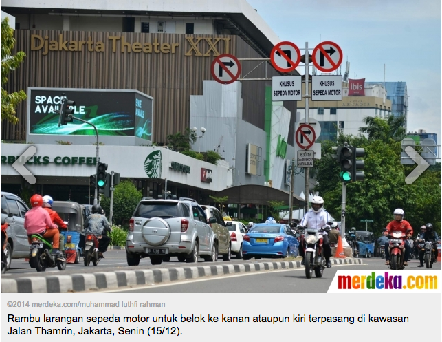 &#91;Siap2 Gokil&#93; Ini dia pelarangan Rambu Motor masuk DKI sudah terpasang