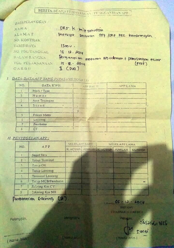 Waspada Penipuan Penghematan Listrik (mengaku dari PLN)