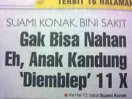 Kumpulan headline koran paling gokil !!! (BB 17++)