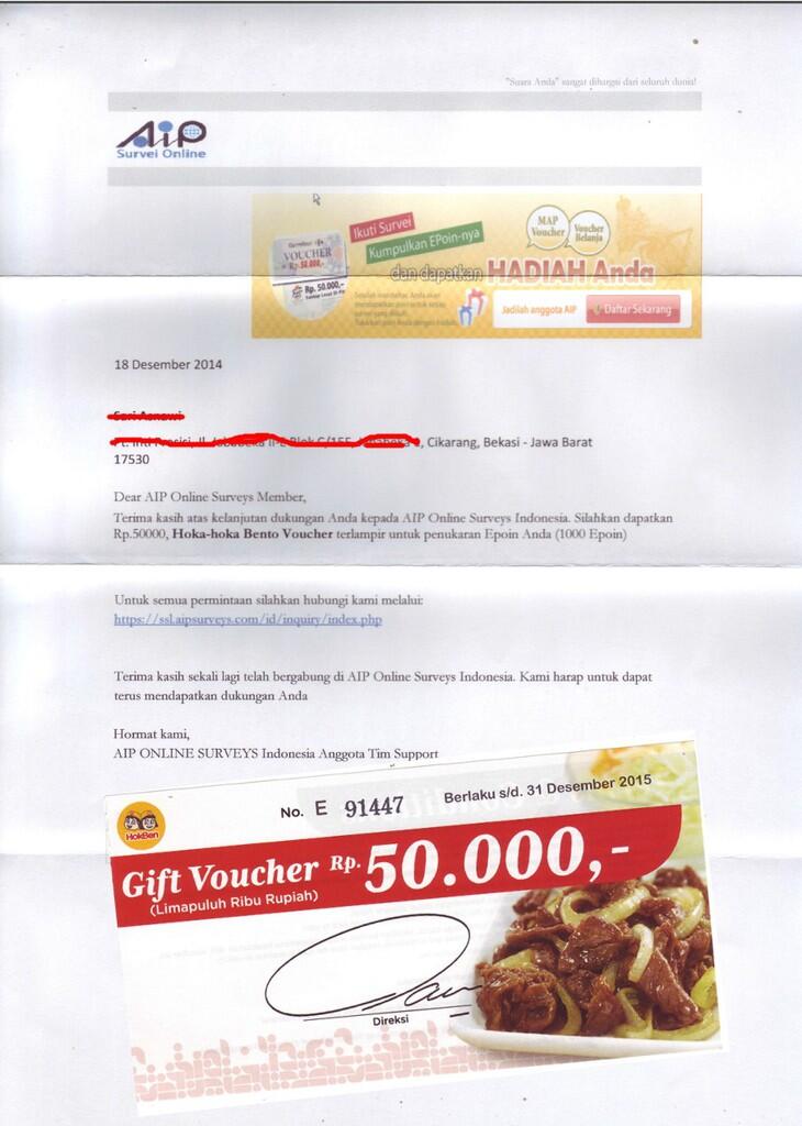 voucher Hokben/Pizza/BreadTalk/J'Co gratis neech