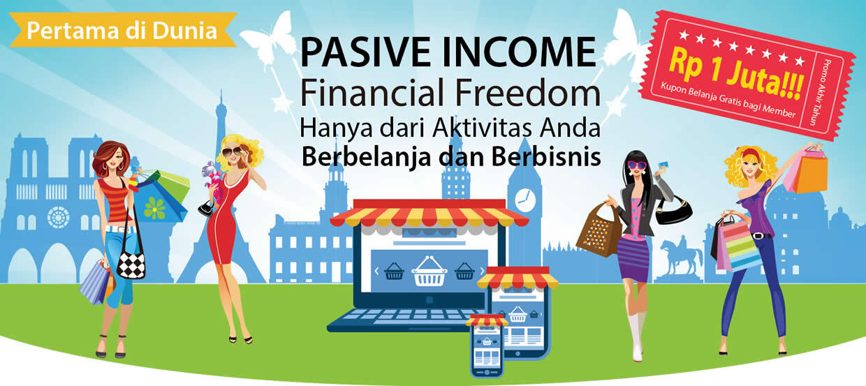 New Business Concept - Bonus Kupon Belanja 1 juta Untuk Member Baru