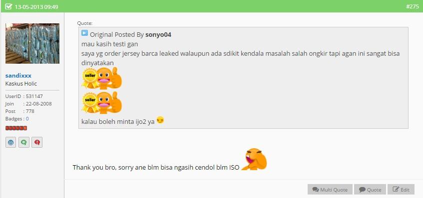 TESTIMONIAL USER ID SANDIXXX