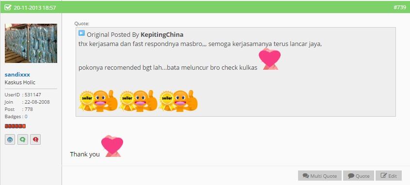 TESTIMONIAL USER ID SANDIXXX