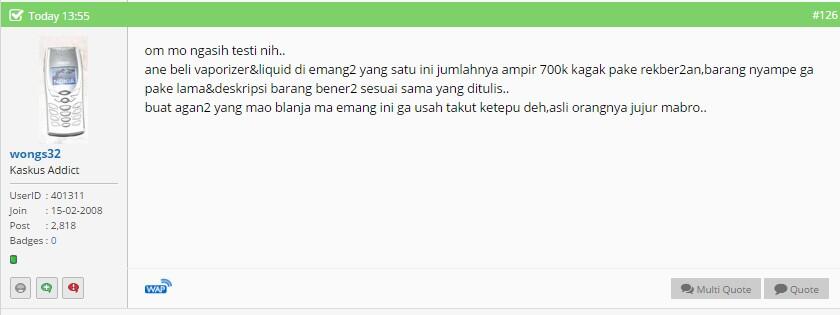 TESTIMONIAL USER ID SANDIXXX