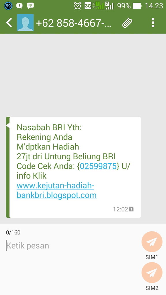 sms2 yg mengesalkan