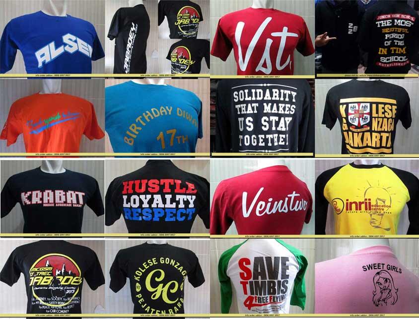 UKM Vendor Sablon Kaos Manual Jakarta | Full Order Kaos + Sablon