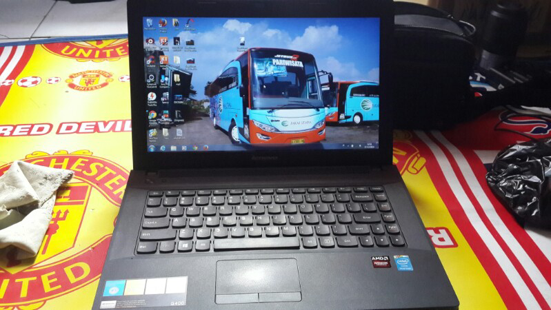 laptop gaming LENOVO G400 500gb ram 8gb dual vga, ati radeon hd 8570m 2gb bandung