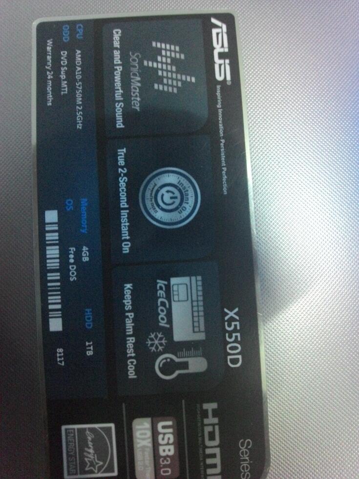ASUS X550DO